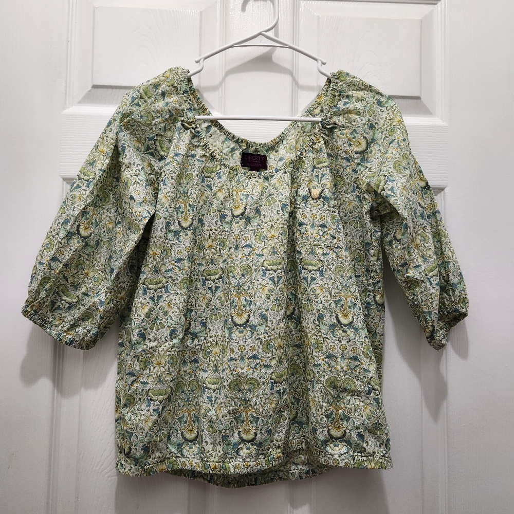 J. Crew Liberty London Lodden Paisley Peasant Blouse